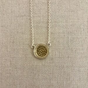 Anna Beck Silver and Gold Circle Necklace